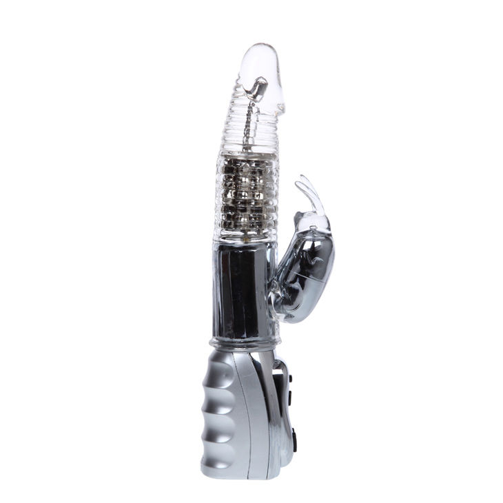 Vibrador rotador BAILE Amour Missile Transparente 26.5 cm