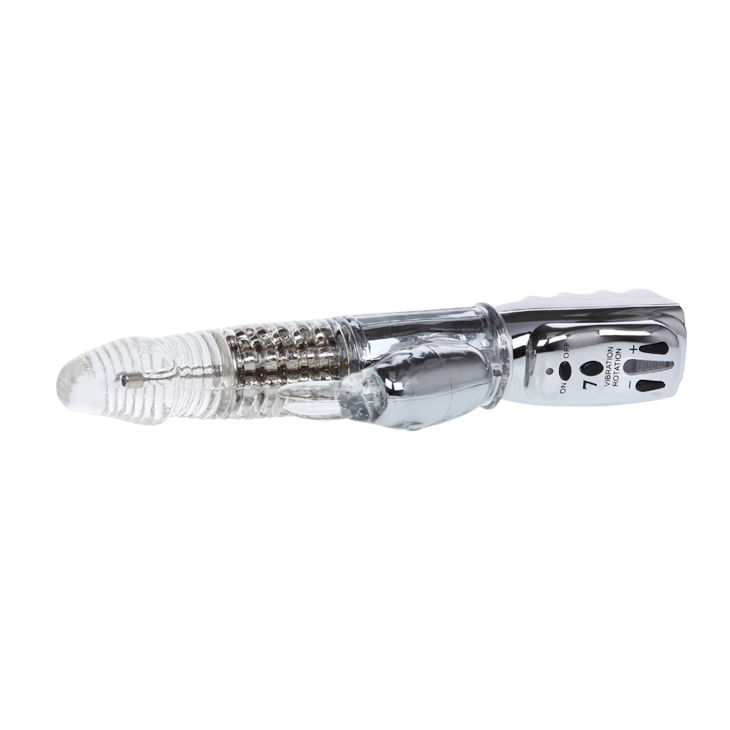 Vibrador rotador BAILE Amour Missile Transparente 26.5 cm