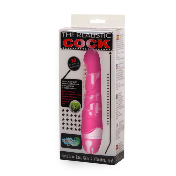 Vibrador realista BAILE - THE REALISTIC COCK ROSA 21.8 CM