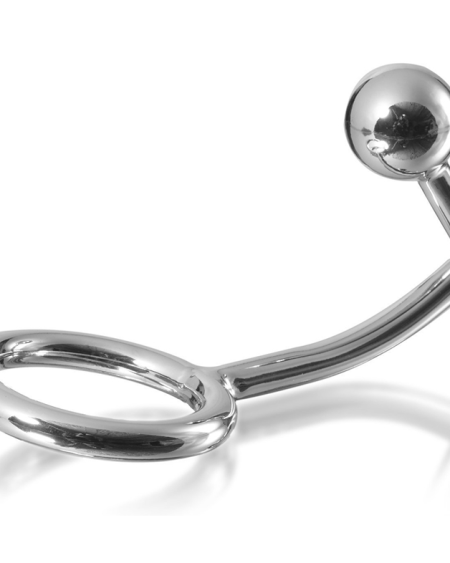 METAL HARD - COCK RING ANILLO CON GANCHO INTRUDER ANAL 40MM
