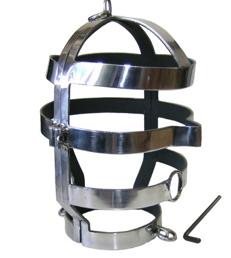 Máscara com Colar em Aço Metal Hard