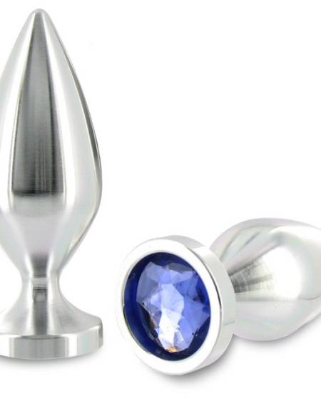 Plug Anal em Alumínio Cristal Médio 8.89 cm