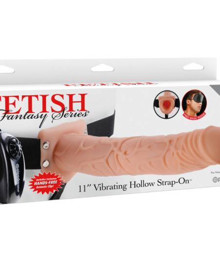 FETISH FANTASY SERIES - 11 ARNES VIBRADOR CON TESTICULOS HUECO MAN 27.9 CM NATURAL