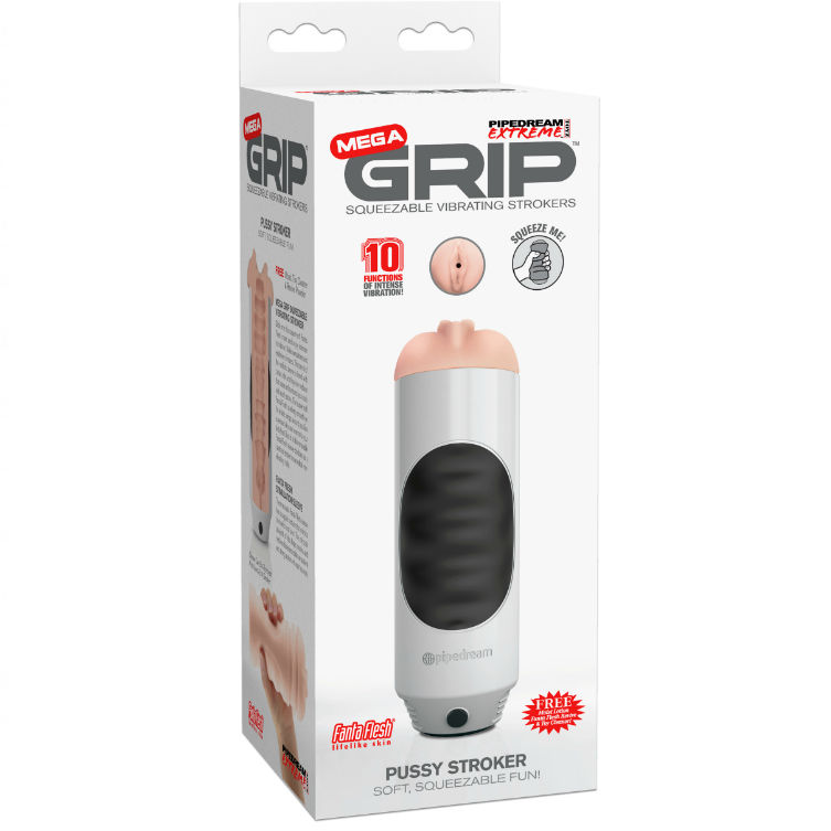MASTURBADOR MASCULINO VIBRADOR FANTA FLESH CON 10 MODOS DE VIBRACIÓN