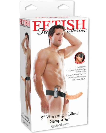 FETISH FANTASY SERIES - ARNÉS VIBRADOR HUECO 19 CM NATURAL