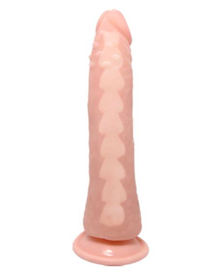 Dildo realista Fit de TPR vertebrado de 20.1 cm