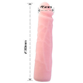 Dildo de silicone com toque realista BAILE de 23 cm
