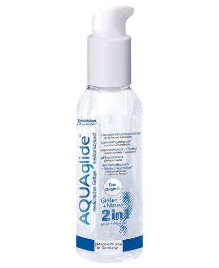 Lubrificante e óleo de massagem JOYDIVISION AQUAGLIDE 125ml à base de água.