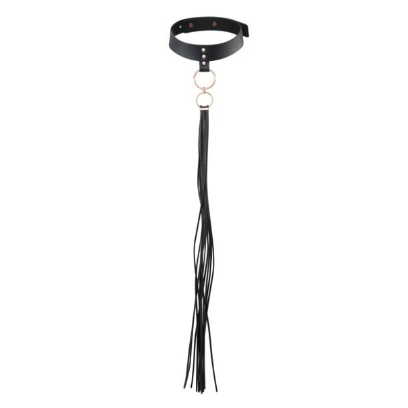 BIJOUX INDISCRETS - MAZE COLLAR CON FLECOS NEGRO