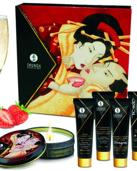 SHUNGA - KIT SECRET GEISHA FRESAS Y CAVA