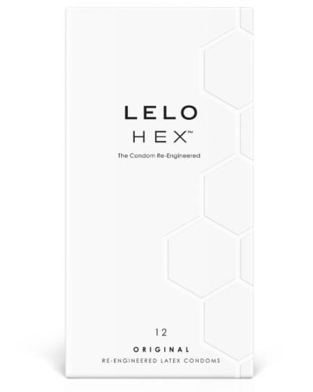 Caixa de preservativos HEX da LELO com estrutura hexagonal