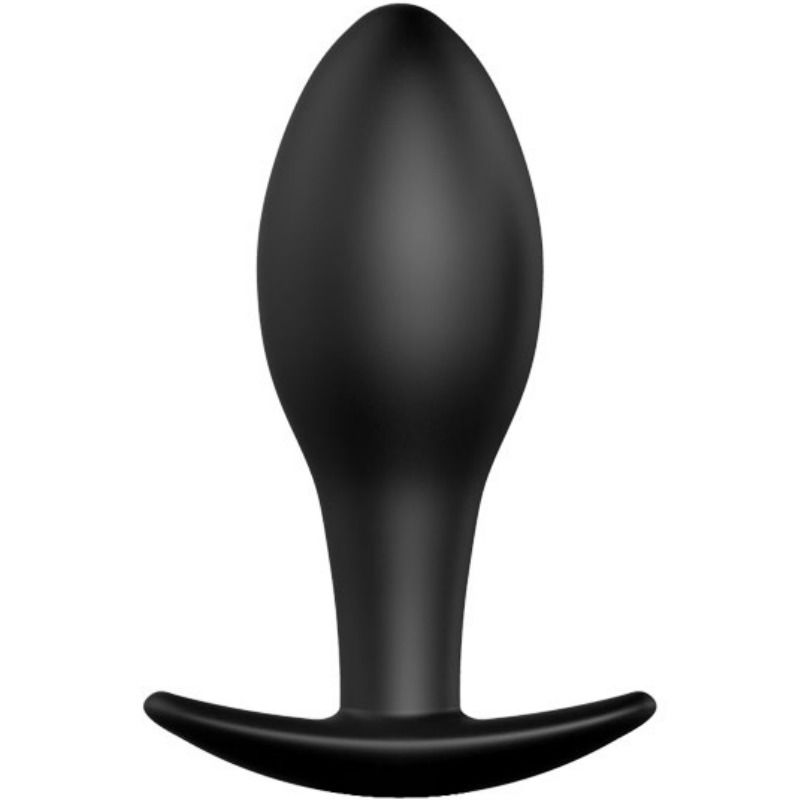 Plug anal de silicone âncora 8.5 cm preto