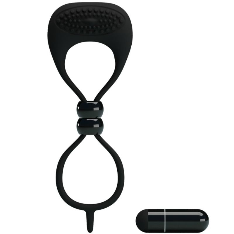Anel duplo para pénis e testículos da Pretty Love