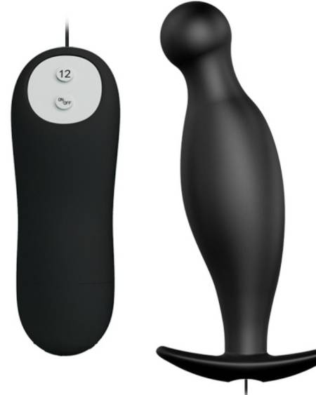 Plug Anal Silicone 12 Modos Preto da Pretty Love