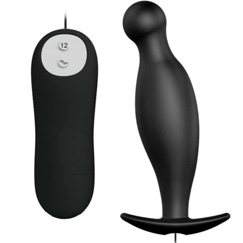 Plug Anal Silicone 12 Modos Preto da Pretty Love