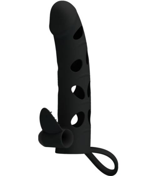Capa de silicone com vibração 15.2 cm da Pretty Love