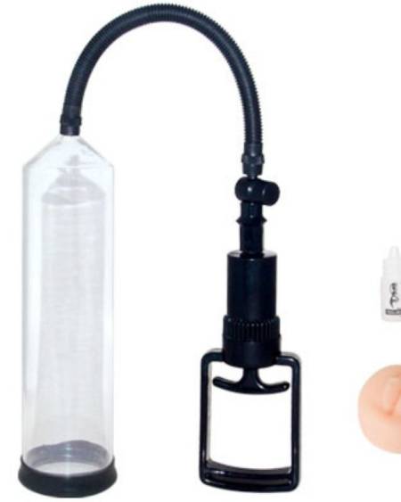 Bomba de ereção BAILE com inflador manual de dedo e entrada com formato vaginal