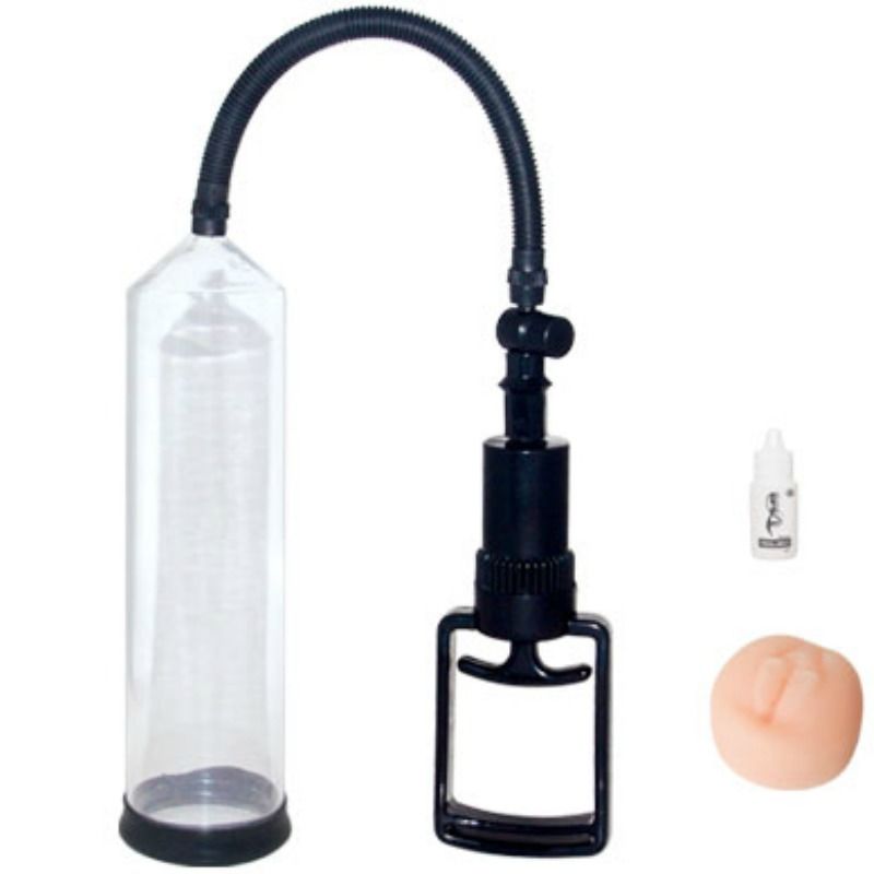 Bomba de ereção BAILE com inflador manual de dedo e entrada com formato vaginal