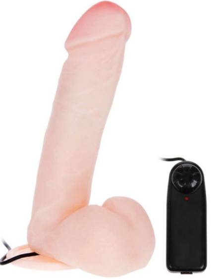 Dildo realista com vibração e rotação 20 cm