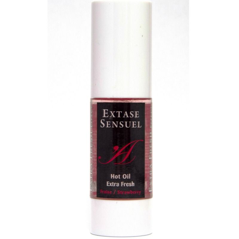 Óleo de Massagem Efeito Extra Fresh Morango 30 ml - Extase Sensual