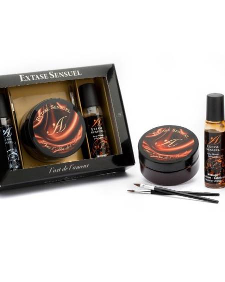EXTASE SENSUAL - KIT COFRE CHOCOLATE AFRODISIACO