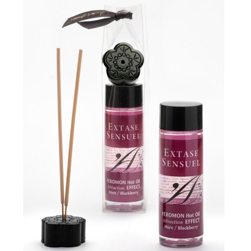 Óleo de Massagem EXTASE SENSUAL Efeito Calor com Feromonas Mora 100 ML