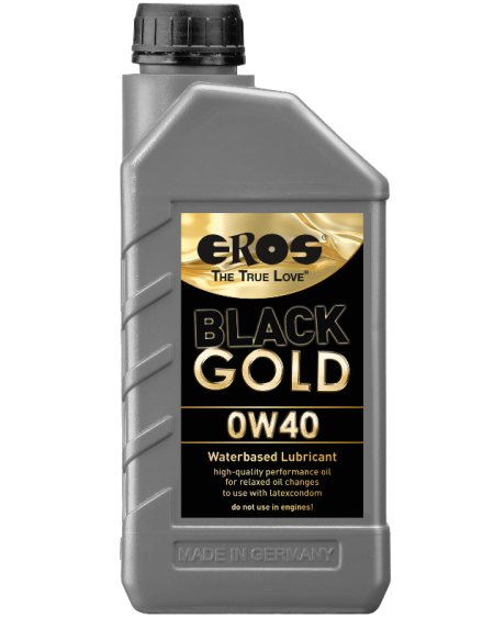 Lubrificante EROS BLACK GOLD 0W40 Base Água 1000 ml