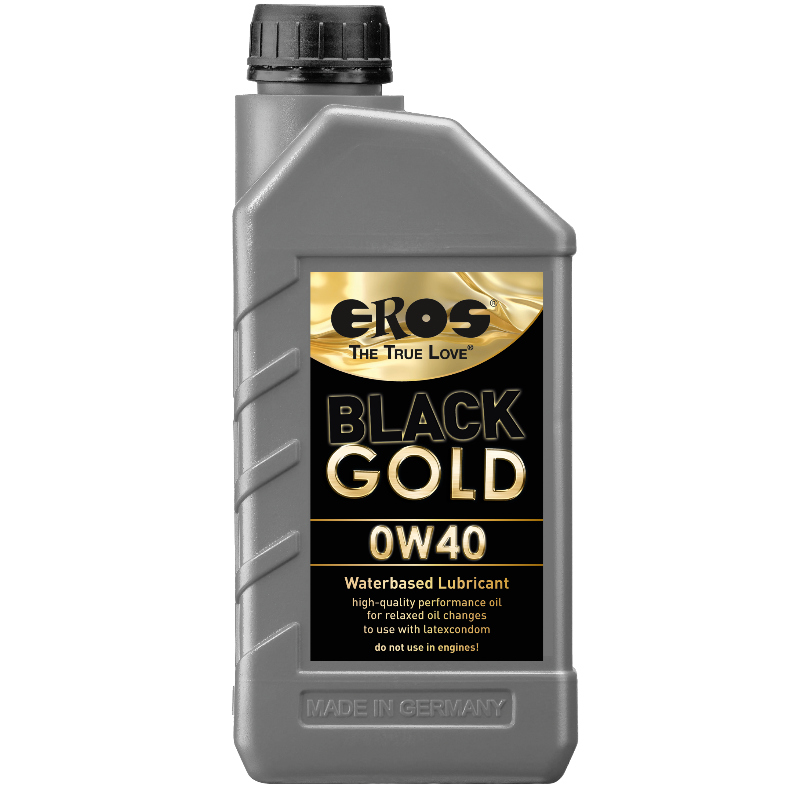 Lubrificante EROS BLACK GOLD 0W40 Base Água 1000 ml