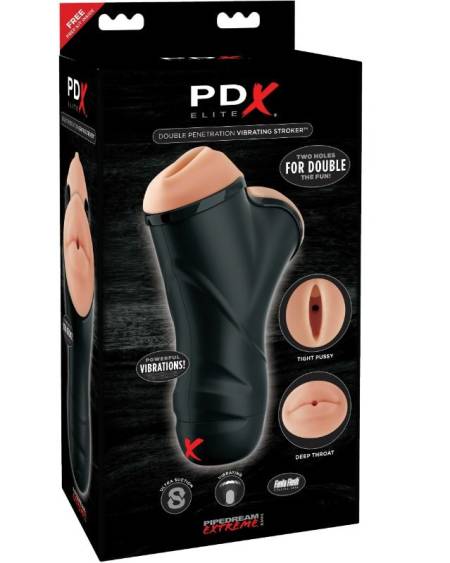 Masturbador Masculino Doble Boca e Vagina PDX ELITE