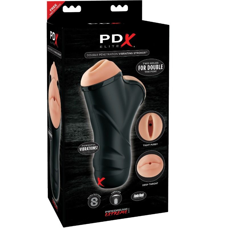 Masturbador Masculino Doble Boca e Vagina PDX ELITE