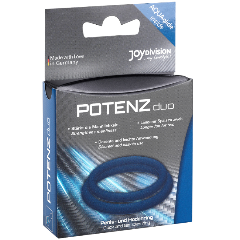 JOYDIVISION POTENZDUO Anéis para Pénis Azul