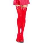 LEG AVENUE - MEDIAS ROJAS CON LAZO ROJO TALLA ÚNICA