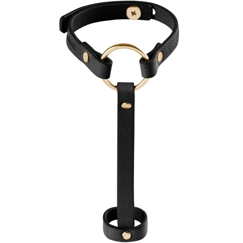BIJOUX INDISCRETS - BRAZALETE & ARNÉS PARA MANOS NEGRO