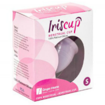 Copa menstrual IrisCup em silicone médico