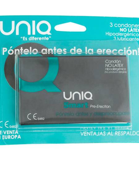Preservativos UNIQ SMART Pré-Ereção Sem Latex