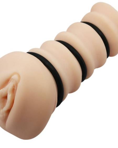 CRAZY BULL - MASTURBADOR CON ANILLOS MODELO VAGINA 2