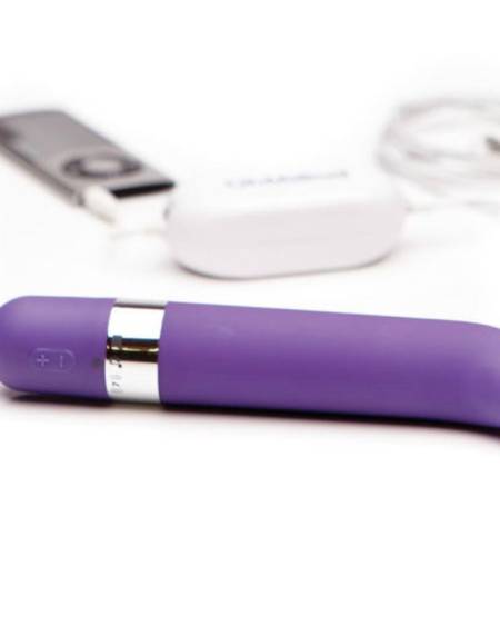 Vibrador para ponto G OHMIBOD Freestyle :G, com acabamento aveludado e detalhes cromados