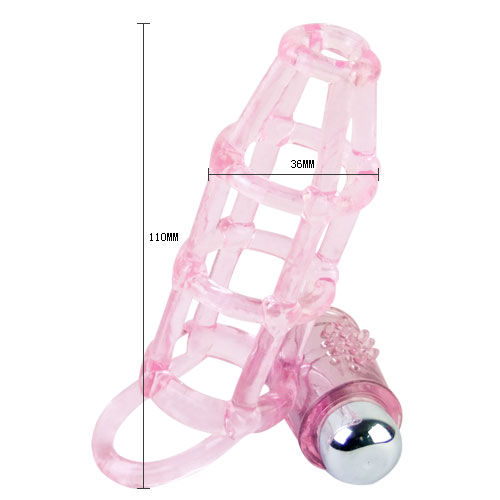 Funda silicone para pénis BAILE com 10 ritmos de vibração
