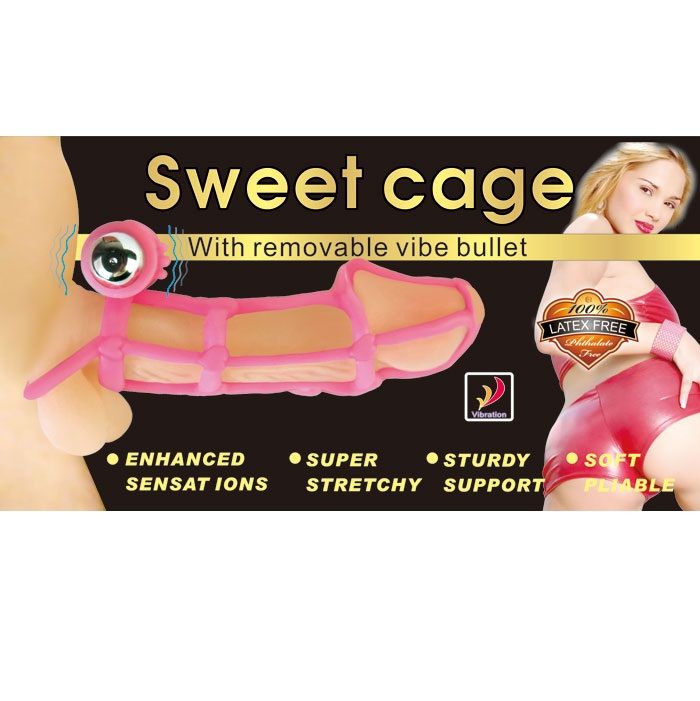Funda silicone para pénis BAILE com 10 ritmos de vibração