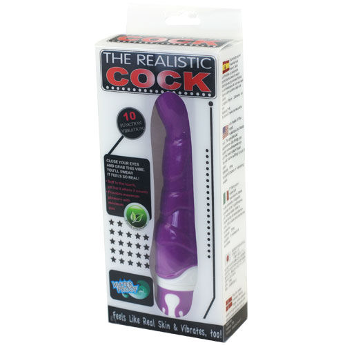 Vibrador de silicone BAILE - REALISTIC COCK 10 RITMOS SENSATION VIOLETA