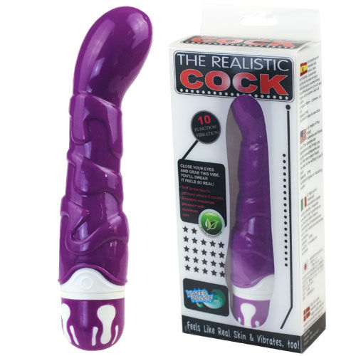 Vibrador de silicone BAILE - REALISTIC COCK 10 RITMOS SENSATION VIOLETA