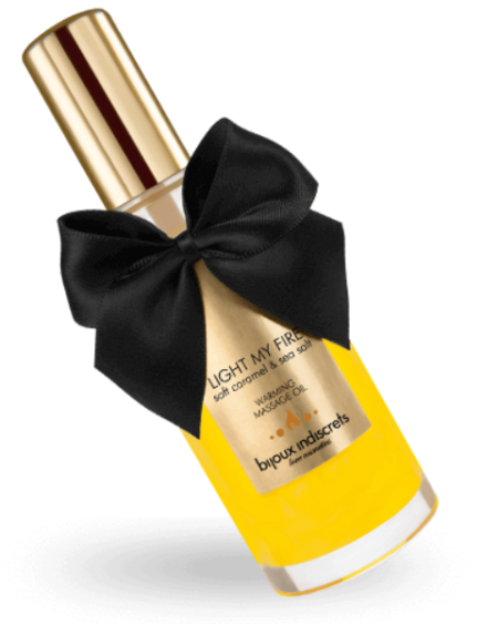 Óleo de Massagem Efeito Calor Aroma Caramelo Bijoux Indiscrets