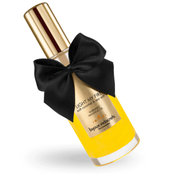 Óleo de Massagem Efeito Calor Aroma Caramelo Bijoux Indiscrets