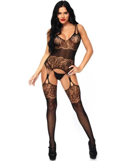 LEG AVENUE - BODYSTOCKING TIRANTES ESPALDA TALLA ÚNICA