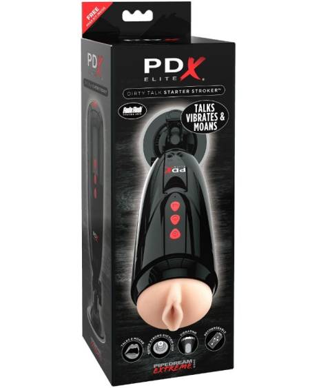 PDX ELITE Dirty Talk Starter Stroker Masturbador Vagina
