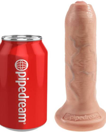 KING COCK - DILDO REALÍSTICO UNCUT NATURAL 15 CM