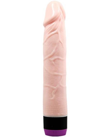 Vibrador realista BAILE Adour Club com veios marcados e seletor na base
