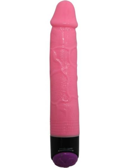 Vibrador realista BAILE Colorful Sex colorido, com veias marcadas e regulador de velocidade na base