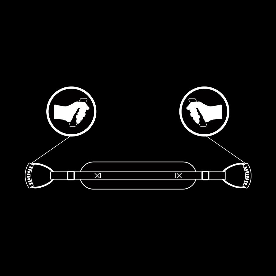 FETISH SUBMISSIVE - ARNÉS PARA HACERLO ESTILO PERRITO CON FORRO DE NEOPRENO