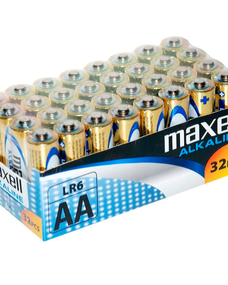 MAXELL - PILA ALCALINA AA LR6 PACK*32 PILAS